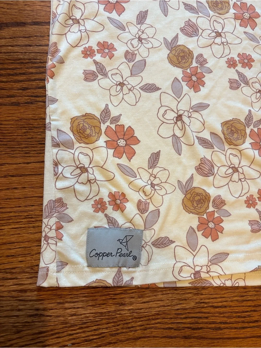 Copper Pearl Ferra Floral Stretch Multi Use 5 in 1 Carseat Nursing Cover
